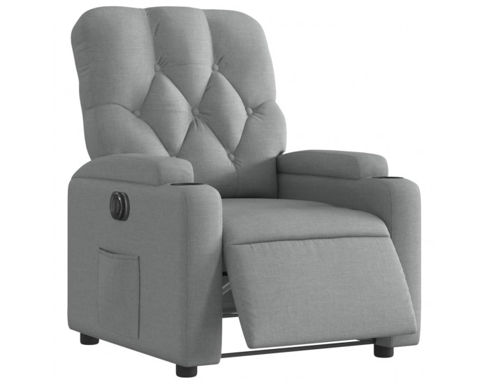 Sonata H Електрически наклоняем стол, светлосив, текстил