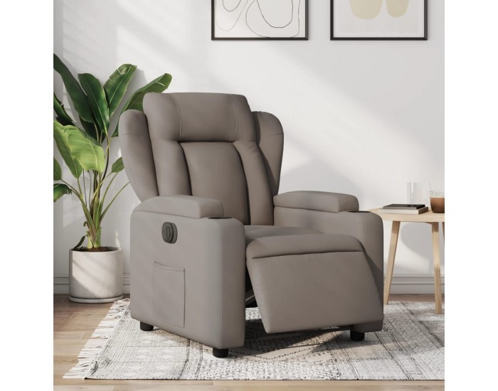 Sonata H Електрически реклайнер стол, таупе, текстил