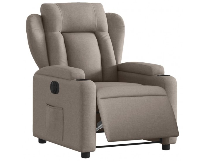 Sonata H Електрически реклайнер стол, таупе, текстил