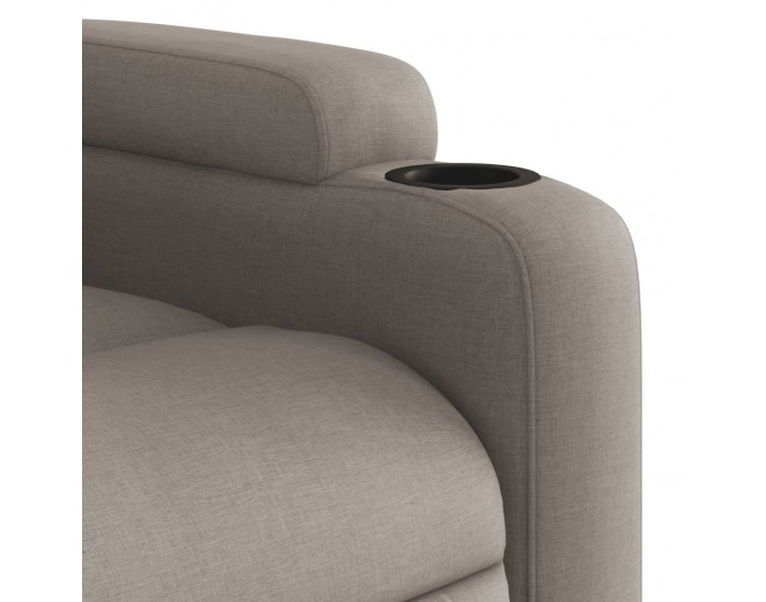 Sonata H Електрически реклайнер стол, таупе, текстил