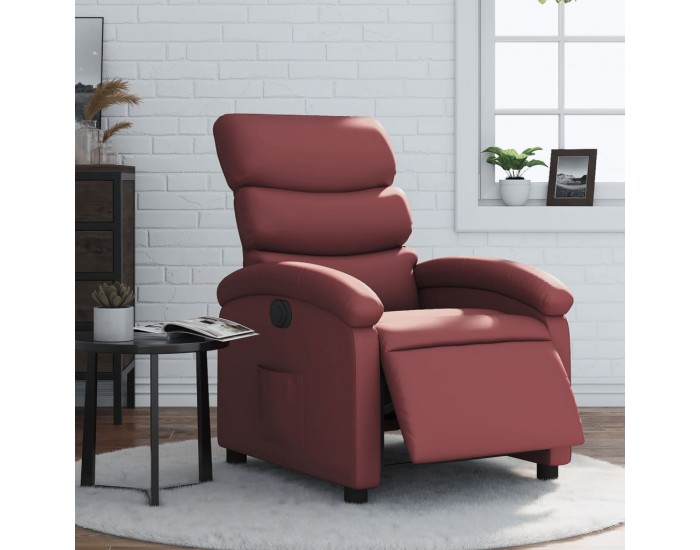 Sonata H Електрически наклоняем стол, виненочервен, изкуствена кожа