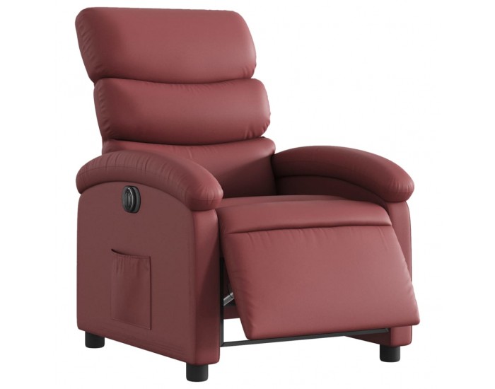 Sonata H Електрически наклоняем стол, виненочервен, изкуствена кожа