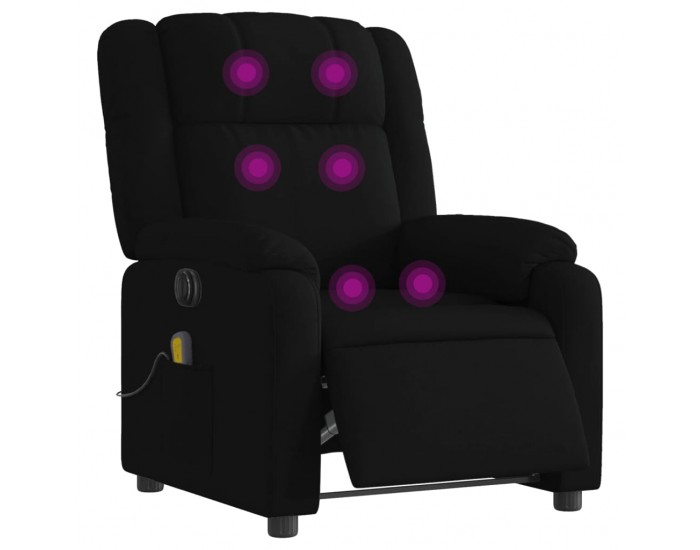 Sonata H Електрически масажен наклоняем стол, черен, текстил