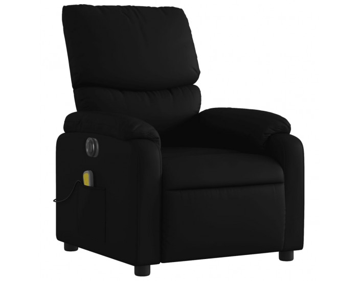 Sonata H Електрически масажен реклайнер стол, черен, изкуствена кожа