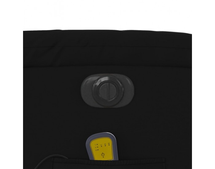 Sonata H Електрически масажен реклайнер стол, черен, изкуствена кожа