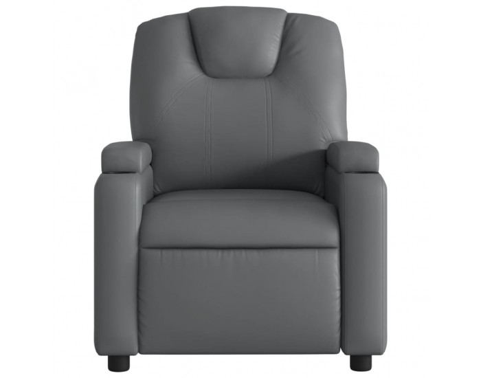 Sonata H Електрически масажен реклайнер стол, сив, изкуствена кожа