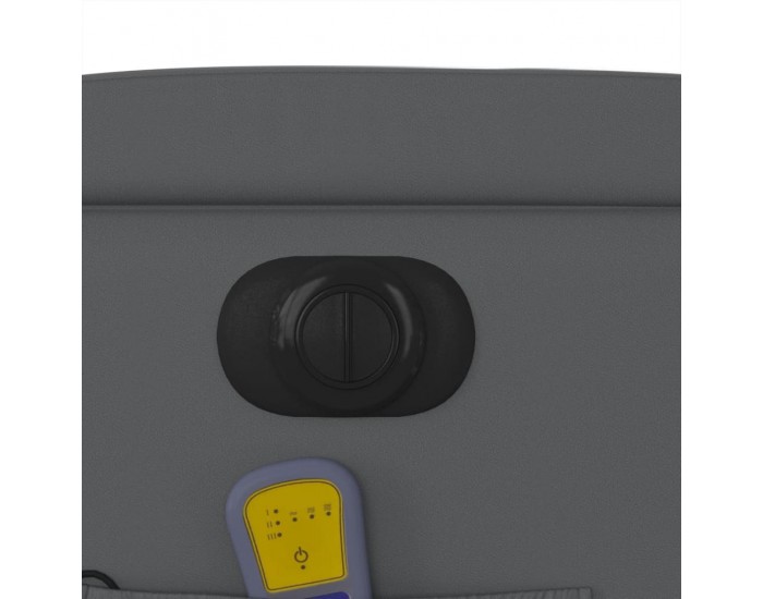 Sonata H Електрически масажен реклайнер стол, сив, изкуствена кожа