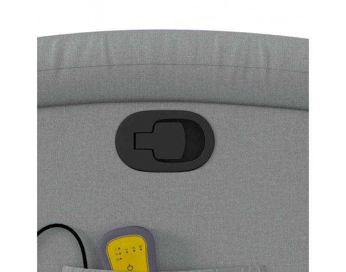 Sonata H Изправящ масажен реклайнер стол, светлосив, текстил