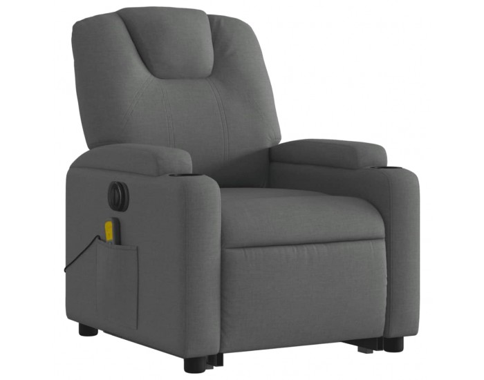 Sonata H Електрически изправящ масажен реклайнер стол тъмносив текстил