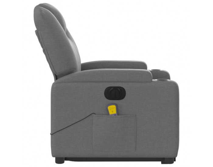 Sonata H Електрически изправящ масажен реклайнер стол тъмносив текстил