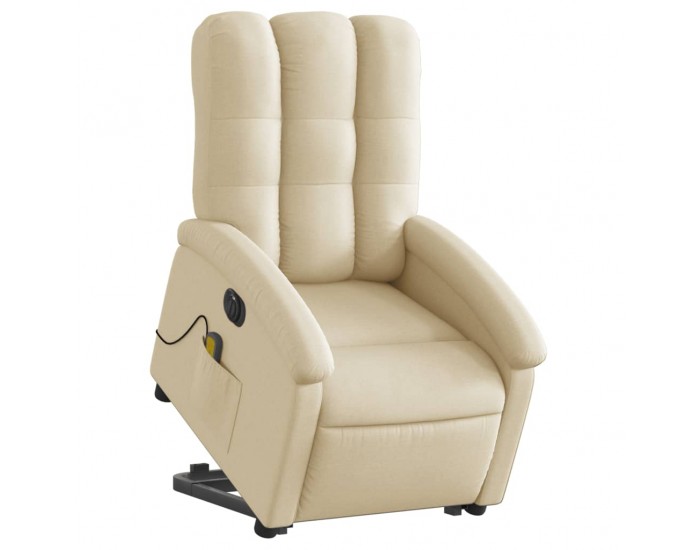 Sonata H Електрически изправящ масажен реклайнер стол кремав текстил