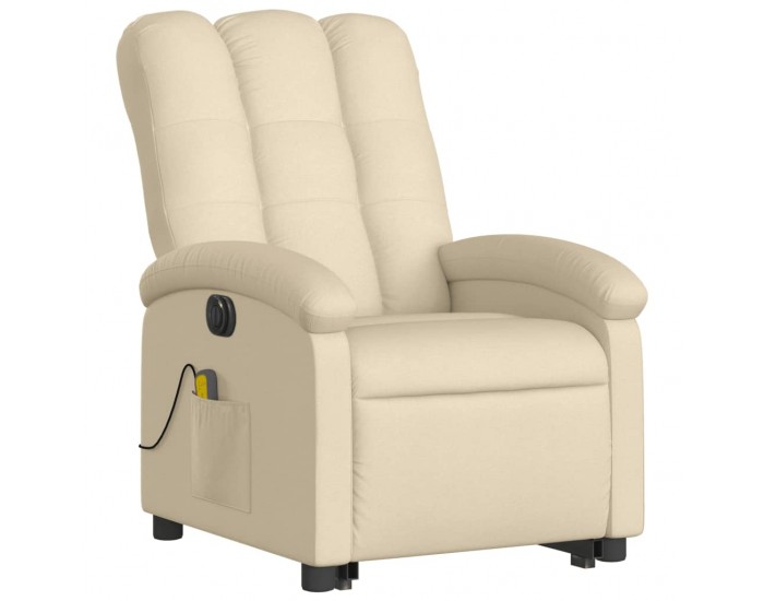 Sonata H Електрически изправящ масажен реклайнер стол кремав текстил