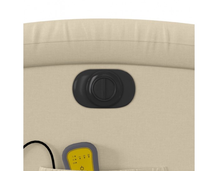 Sonata H Електрически изправящ масажен реклайнер стол кремав текстил