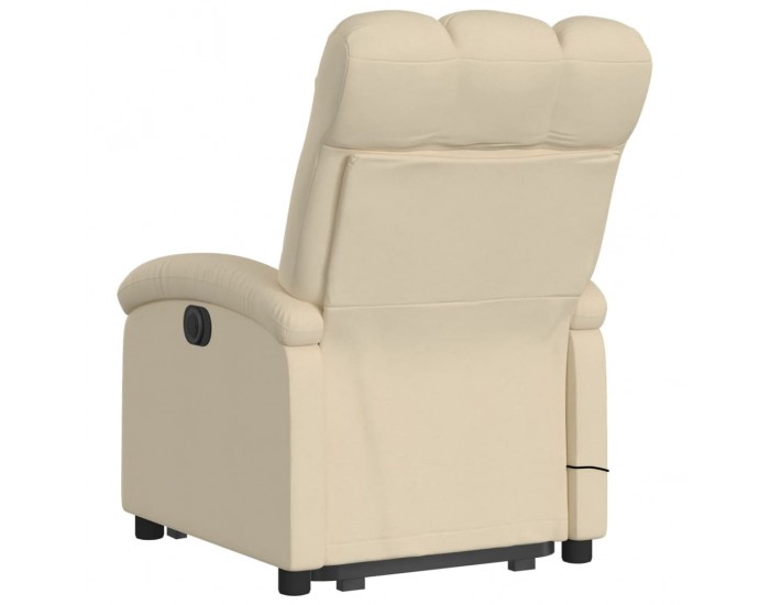 Sonata H Електрически изправящ масажен реклайнер стол кремав текстил