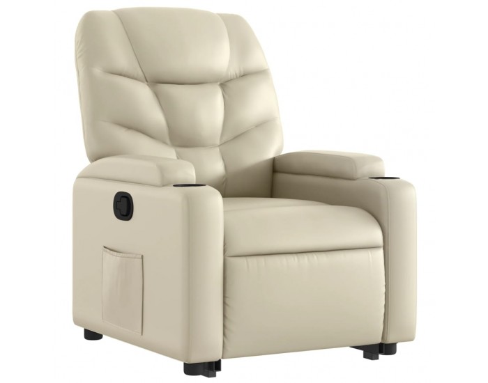 Sonata H Изправящ реклайнер стол, кремав, изкуствена кожа