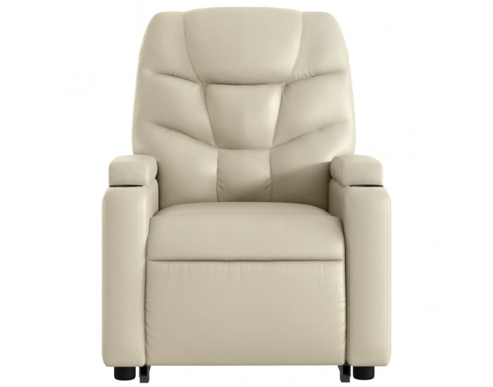 Sonata H Изправящ реклайнер стол, кремав, изкуствена кожа