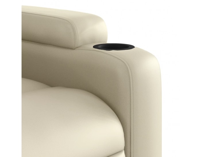 Sonata H Изправящ реклайнер стол, кремав, изкуствена кожа