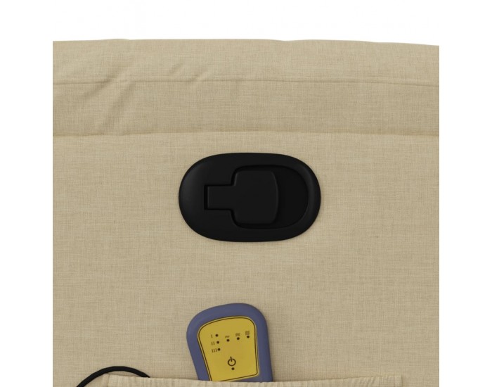 Sonata H Изправящ масажен реклайнер стол, кремав, текстил