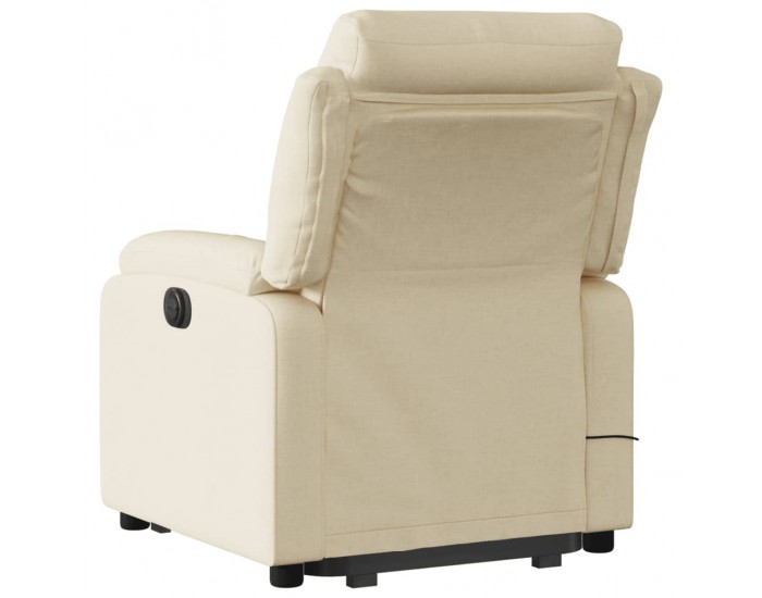 Sonata H Изправящ масажен реклайнер стол, кремав, текстил