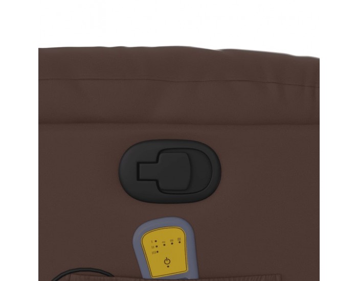 Sonata H Изправящ масажен реклайнер стол, кафяв, изкуствена кожа