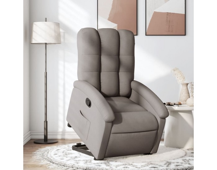 Sonata H Изправящ реклайнер стол, таупе, текстил