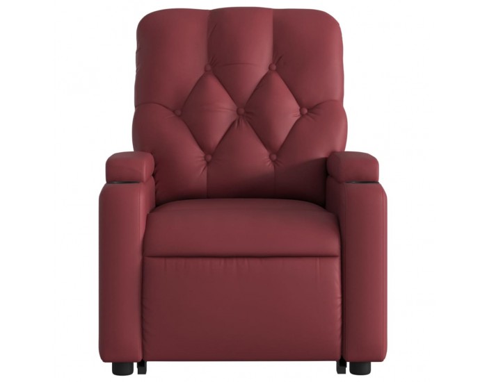 Sonata H Изправящ реклайнер стол, виненочервен, изкуствена кожа