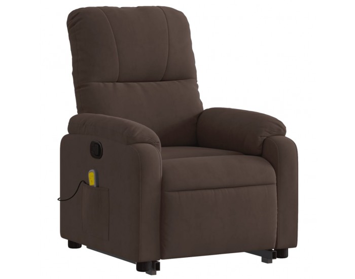 Sonata H Изправящ масажен наклоняем стол, кафяв, микрофибърен текстил