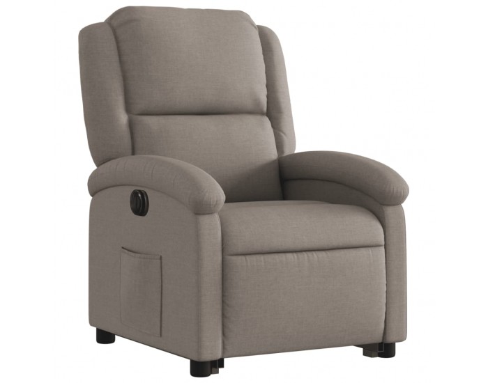 Sonata H Електрически изправящ реклайнер стол, таупе, текстил