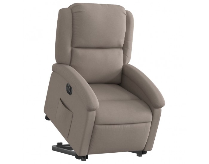 Sonata H Електрически изправящ реклайнер стол, таупе, текстил