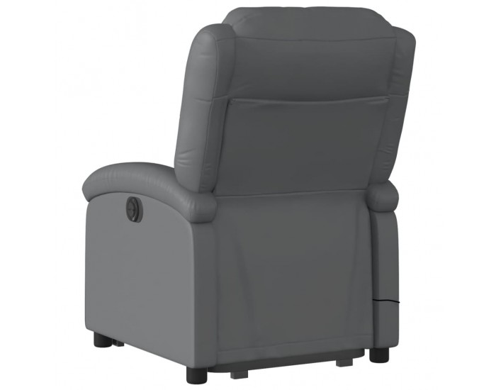 Sonata H Електрически изправящ масажен реклайнер стол, сив, еко кожа