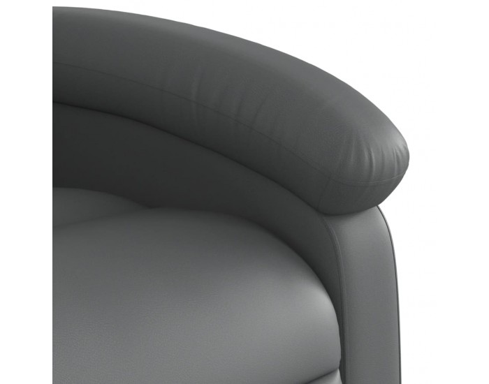 Sonata H Електрически изправящ масажен реклайнер стол, сив, еко кожа