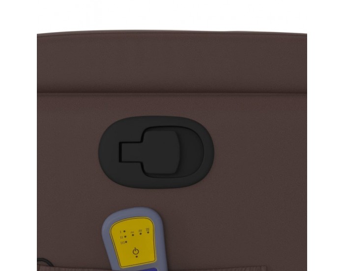 Sonata H Изправящ масажен реклайнер стол, кафяв, изкуствена кожа