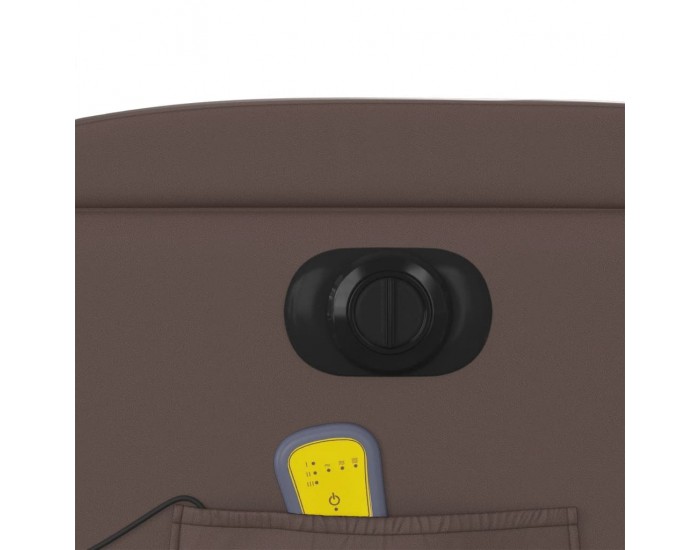 Sonata H Електрически изправящ масажен реклайнер стол, кафяв, еко кожа