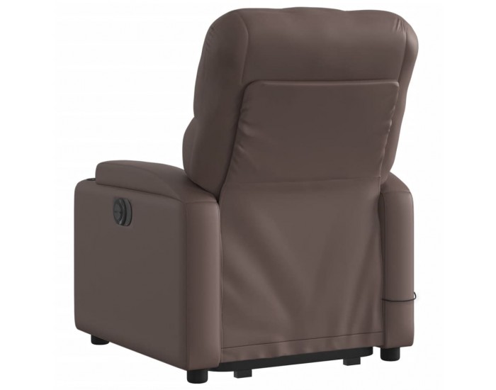 Sonata H Електрически изправящ масажен реклайнер стол, кафяв, еко кожа