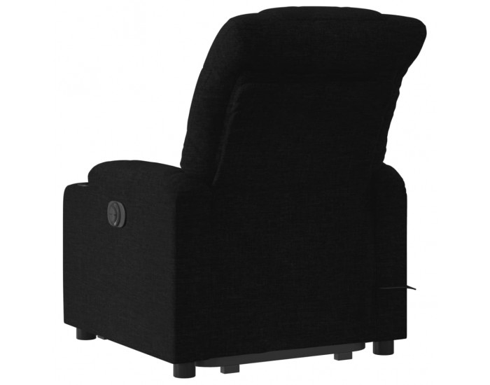 Sonata H Електрически изправящ масажен реклайнер стол черен текстил