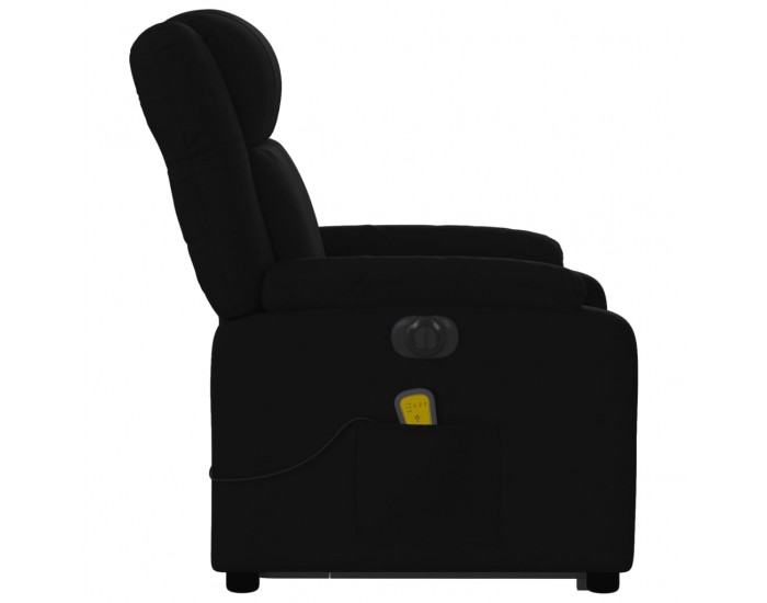 Sonata H Електрически изправящ масажен реклайнер стол черен текстил