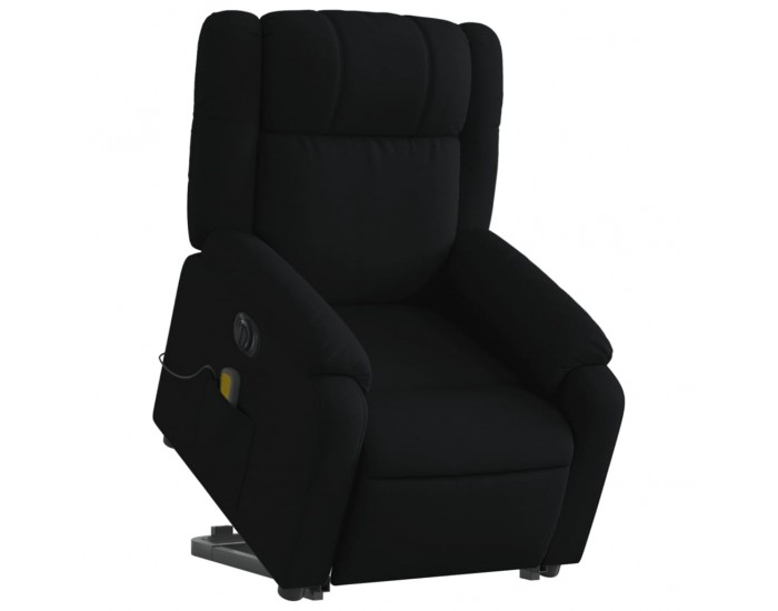 Sonata H Електрически изправящ масажен реклайнер стол черен текстил