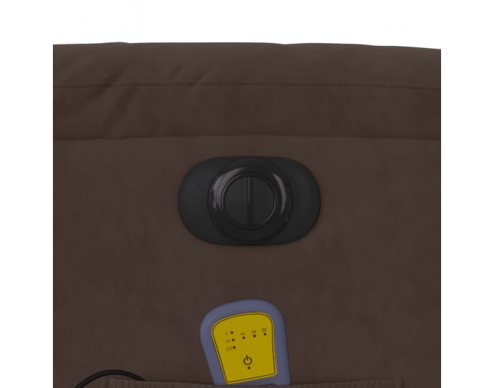 Sonata H Електрически изправящ масажен реклайнер, кафяв, микрофибър