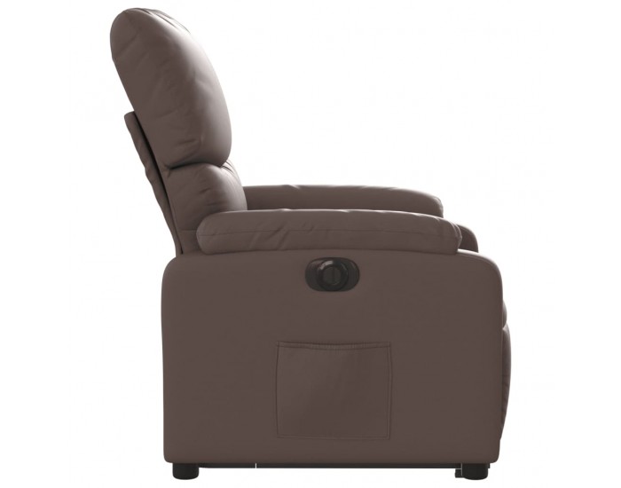 Sonata H Електрически изправящ реклайнер стол, кафяв, изкуствена кожа