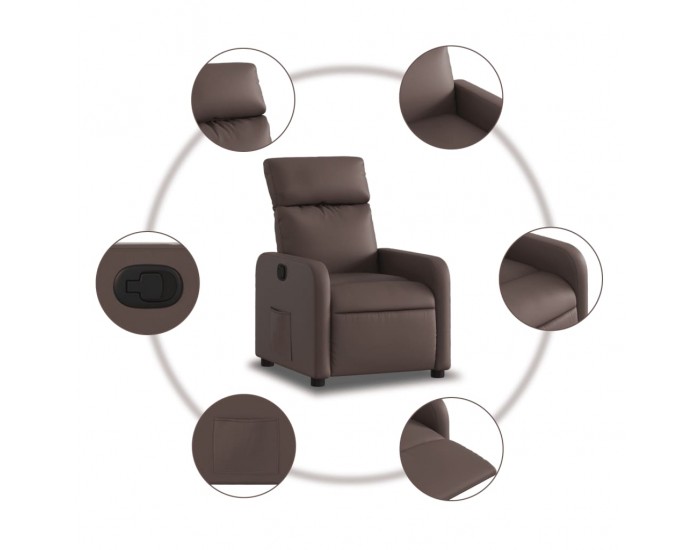 Sonata H Наклоняем стол, кафяв, изкуствена кожа