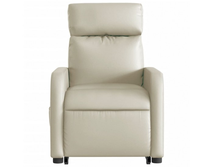 Sonata H Изправящ реклайнер стол, кремав, изкуствена кожа