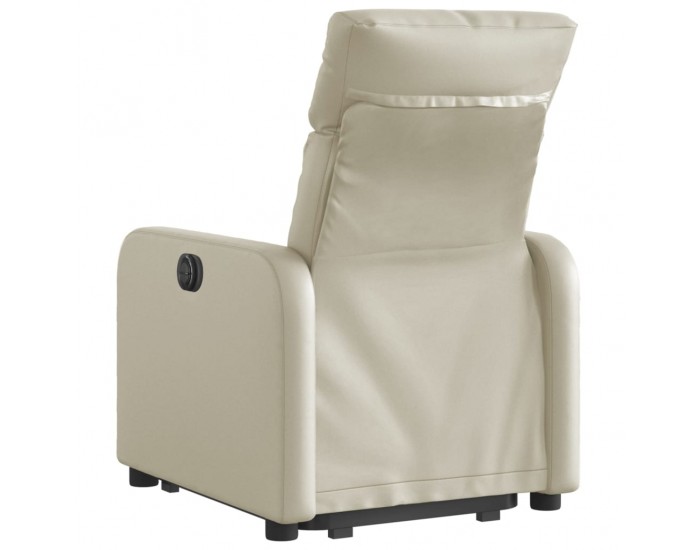 Sonata H Изправящ реклайнер стол, кремав, изкуствена кожа