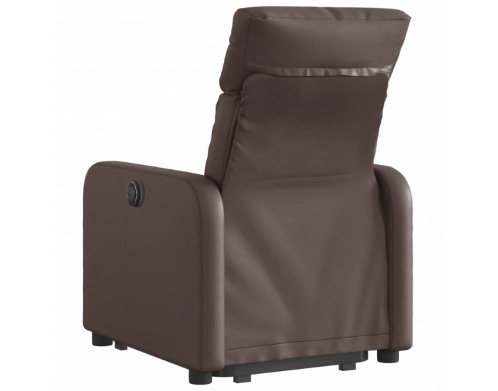 Sonata H Електрически изправящ реклайнер стол, кафяв, изкуствена кожа