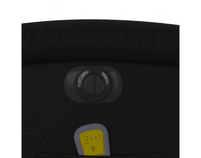 Sonata H Електрически масажен реклайнер стол, черен, изкуствена кожа