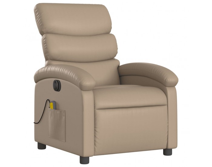 Sonata H Електрически масажен реклайнер стол, капучино, изкуствена кожа