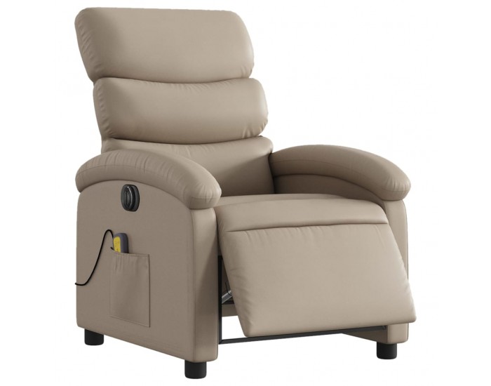 Sonata H Електрически масажен реклайнер стол, капучино, изкуствена кожа