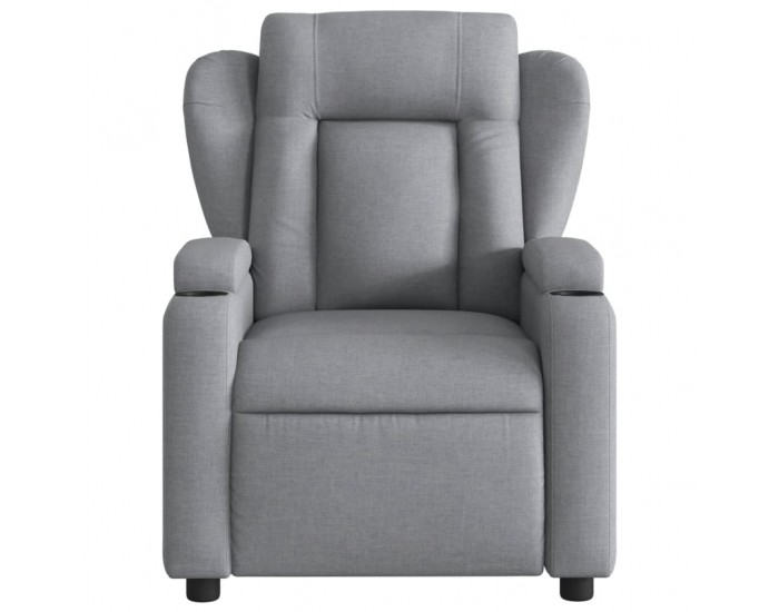 Sonata H Електрически масажен реклайнер стол, светлосив, текстил