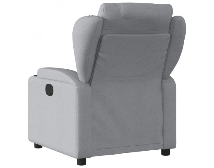 Sonata H Електрически масажен реклайнер стол, светлосив, текстил