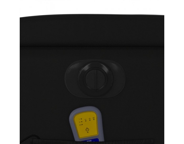 Sonata H Електрически масажен реклайнер стол, черен, изкуствена кожа