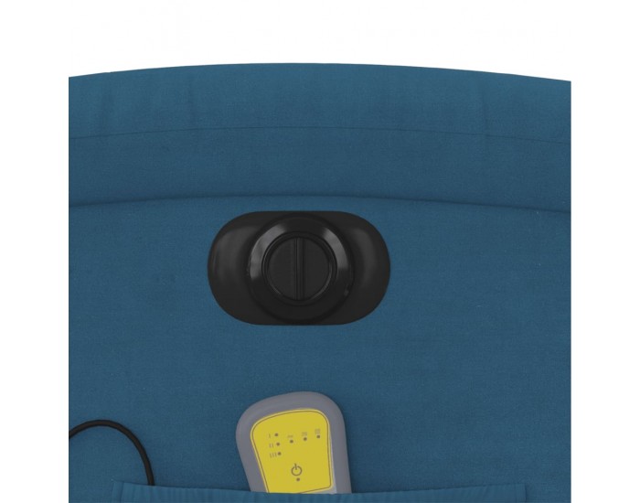 Sonata H Електрически изправящ масажен реклайнер стол, син, кадифе